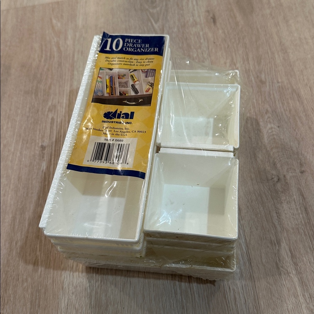 NEW Vintage Drawer Organizers (Set of 10) interlocking compartment baskets
